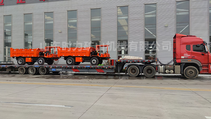2臺(tái)12噸礦用井下自卸車發(fā)往江西